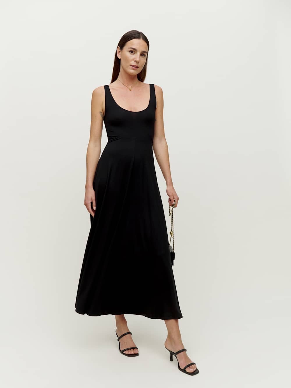 Reformation Black Julianne knit Dress
